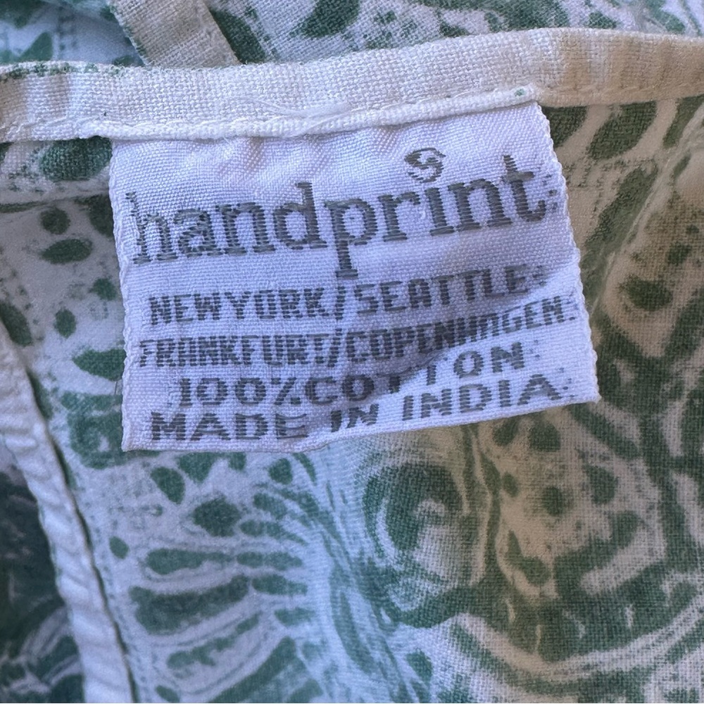 Hand Block Print 100% Cotton Tablecloth - Picture 2 of 9